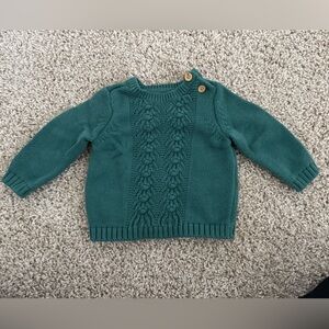 Cozy Green Knit Sweater for Kids